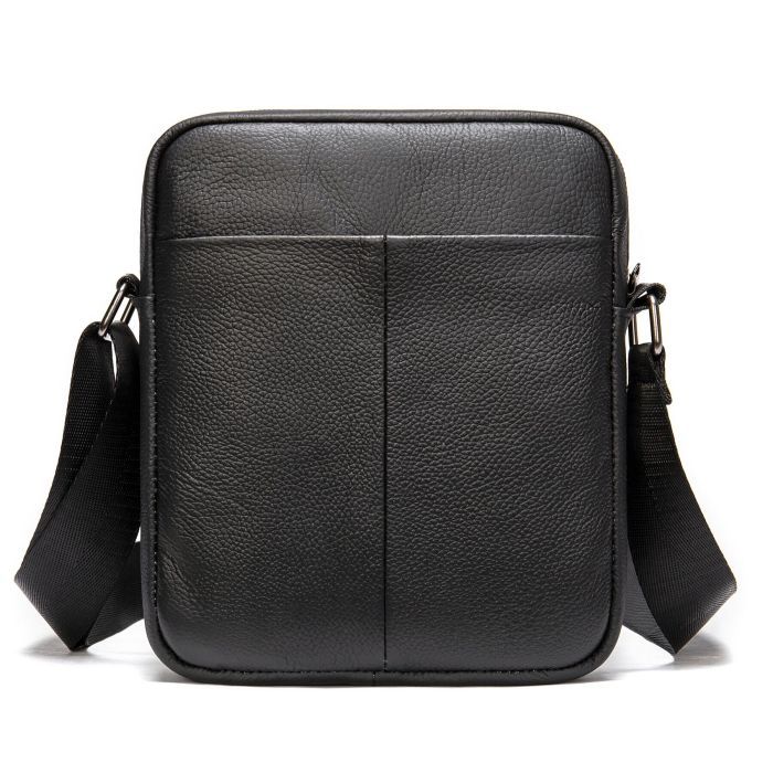 Сумка Vintage Кожаная Черная (14994)