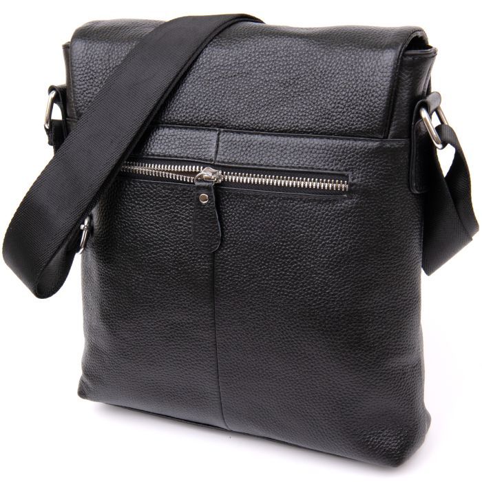 Сумка Vintage С клапаном флотар Черная (20410) изображение 2