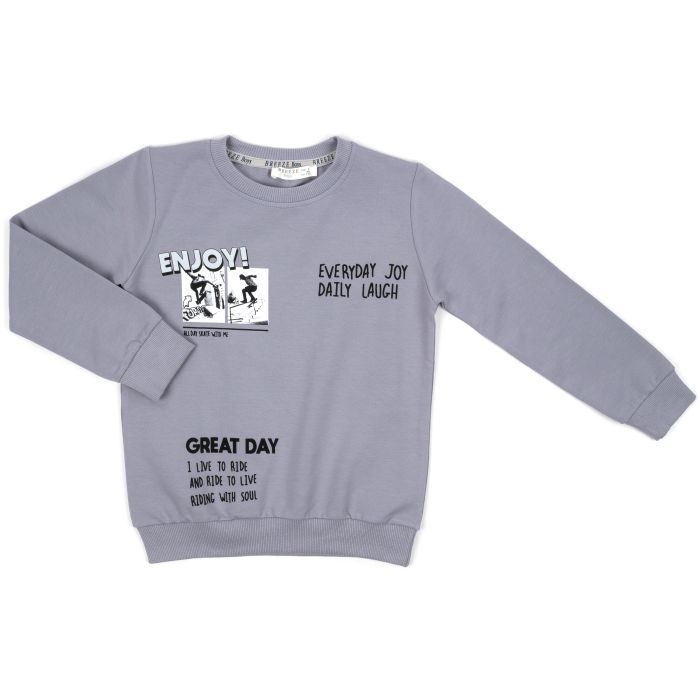 Спортивний костюм дитячий Breeze GREAT DAY (20536-140B-gray) зображення 2