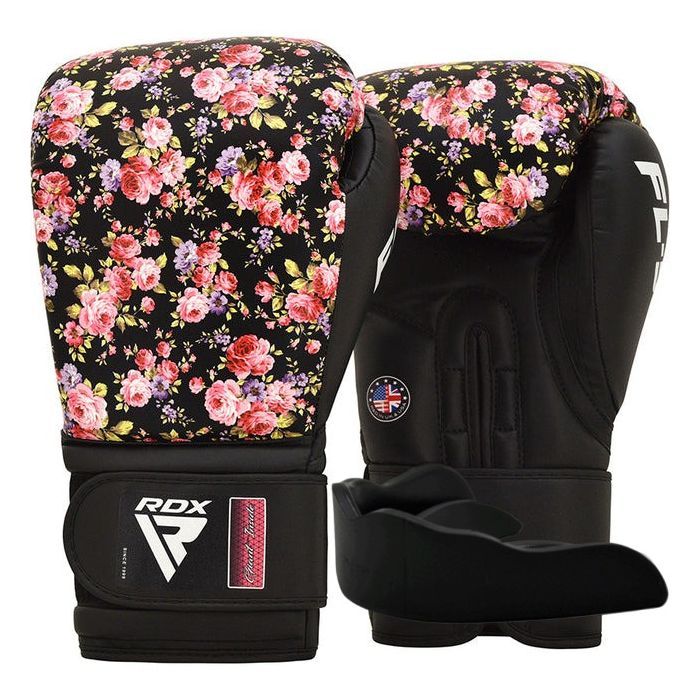 Боксерские перчатки RDX FL-5 Black 12 унцій (BGR-FL5B-12oz)