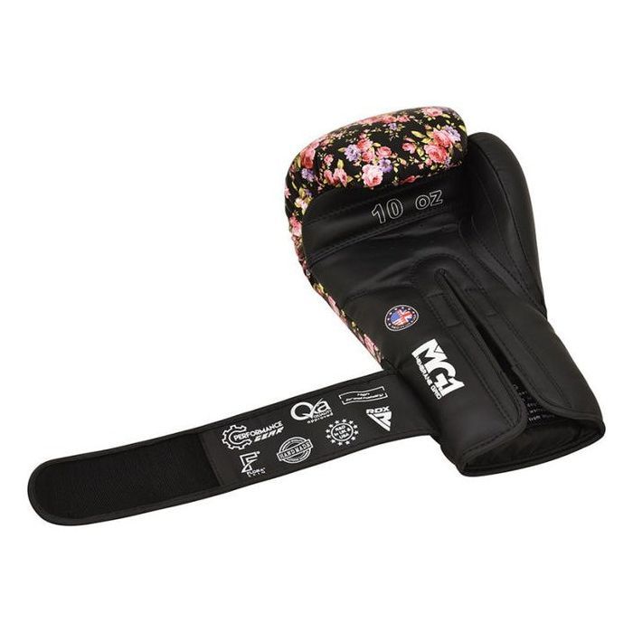 Боксерские перчатки RDX FL-5 Black 12 унцій (BGR-FL5B-12oz) изображение 5
