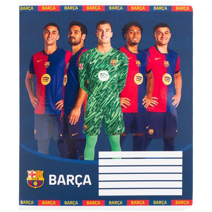Зошит Kite FC Barcelona, 12 аркушів, клітинка (BC25-232) зображення 12