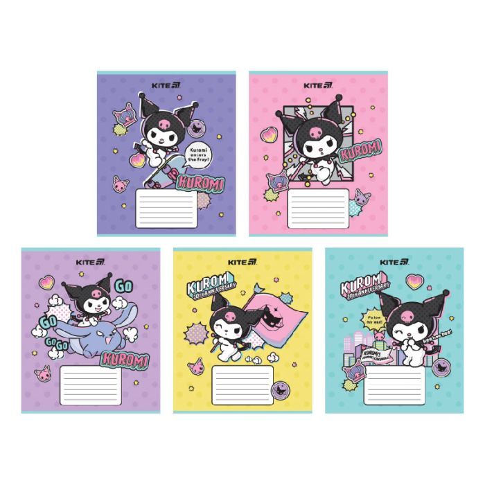 Зошит Kite Kuromi, 18 аркушів, лінія (HK25-237-2)