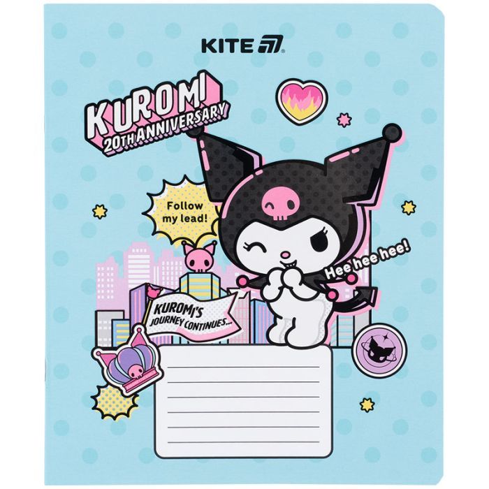 Зошит Kite Kuromi, 18 аркушів, лінія (HK25-237-2) зображення 8