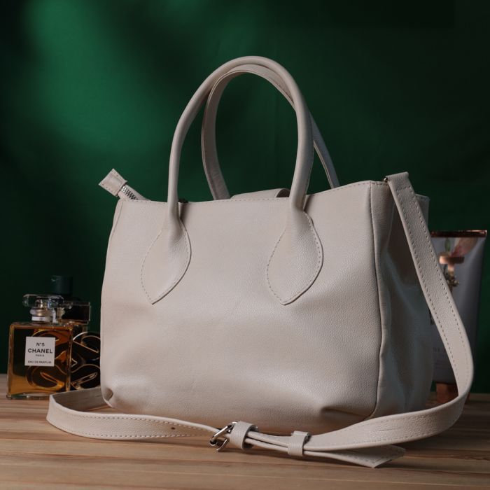 Сумка Shvigel Из натуральной кожи Бежевая (22830) изображение 10