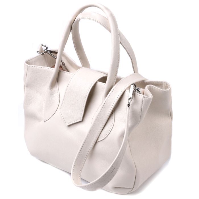 Сумка Shvigel Из натуральной кожи Бежевая (22830)