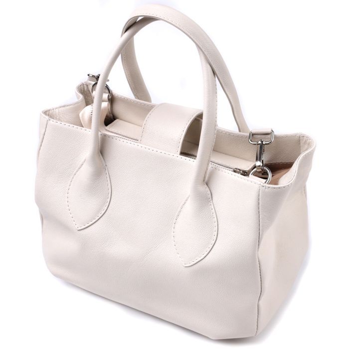 Сумка Shvigel Из натуральной кожи Бежевая (22830) изображение 2