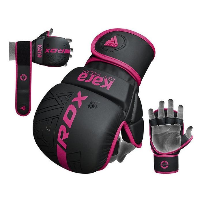 Перчатки для MMA RDX F6 Matte Pink Plus M/L (GSR-F6MP-M/L+) изображение 5