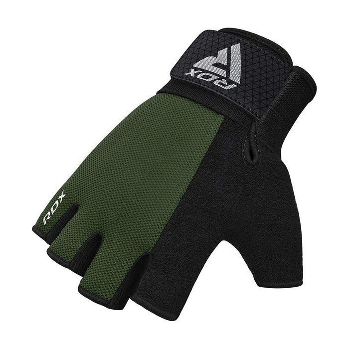 Перчатки для фитнеса RDX W1 Half Army Green Plus XL (WGA-W1HA-XL+) изображение 5
