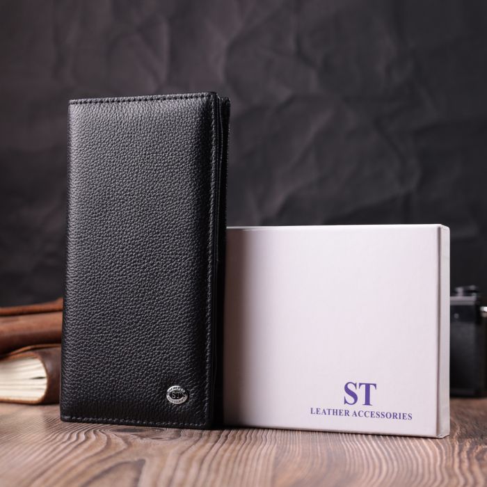 Кошелек ST Leather Из натуральной кожи Черный (22538) изображение 11