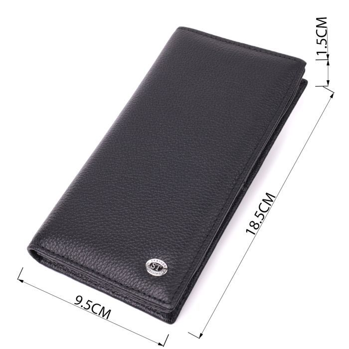 Кошелек ST Leather Из натуральной кожи Черный (22538) изображение 3