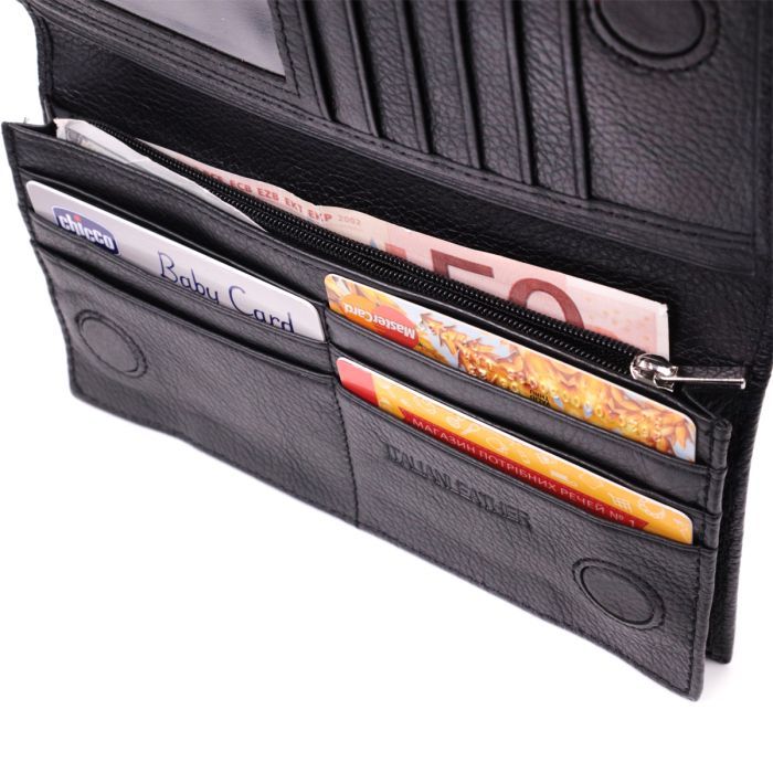 Кошелек ST Leather Из натуральной кожи Черный (22538) изображение 7