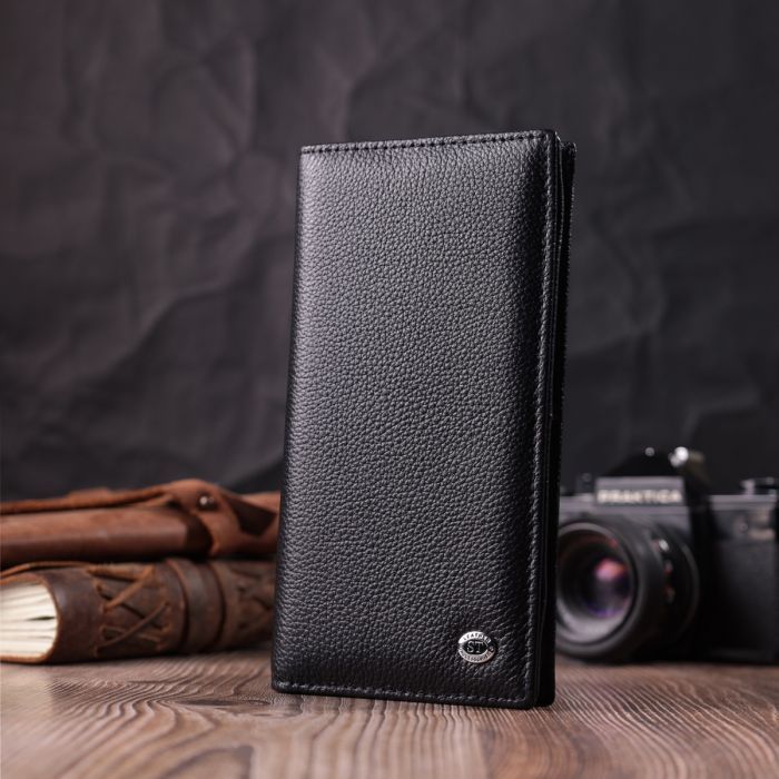 Кошелек ST Leather Из натуральной кожи Черный (22538) изображение 9
