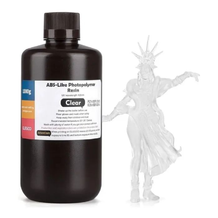 Фотополимерная смола ELEGOO Resin, ABS-like 1кг, clear (50.103.0099)