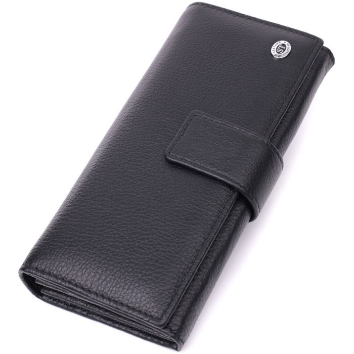 Кошелек ST Leather Из натуральной кожи Черный (22548)