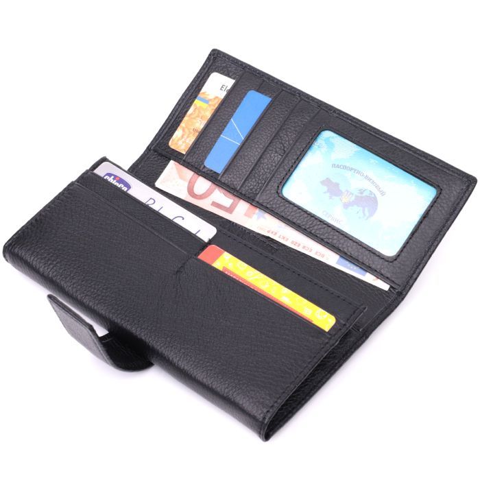 Кошелек ST Leather Из натуральной кожи Черный (22548) изображение 6
