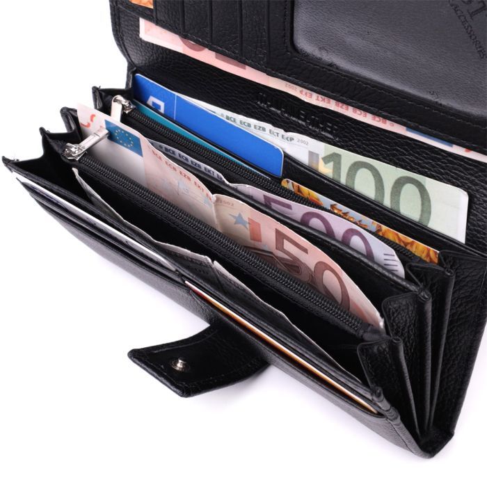 Кошелек ST Leather Из натуральной кожи Черный (22548) изображение 7