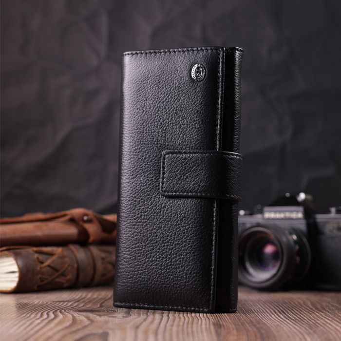 Кошелек ST Leather Из натуральной кожи Черный (22548) изображение 9