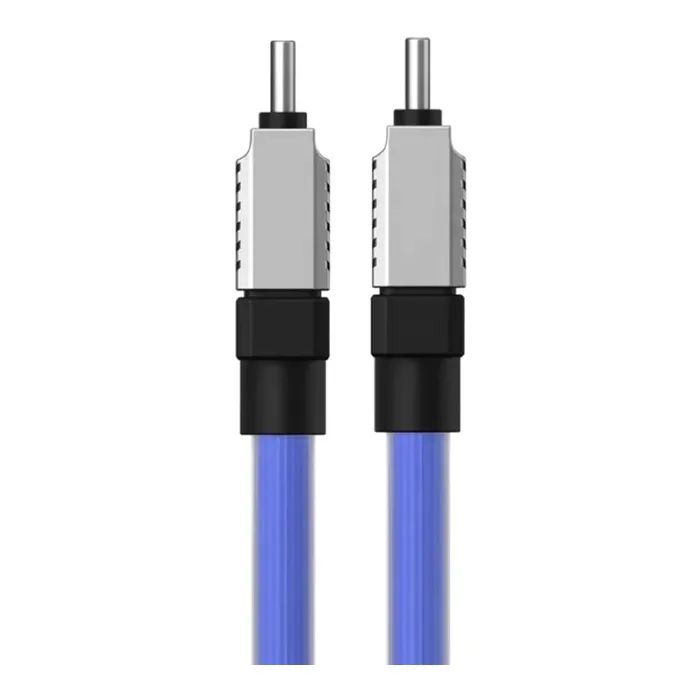 Дата кабель USB-C to USB-C 1.0m CoolPlay Fast Charging 100W blue Baseus (CAKW000203) изображение 4