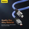 Дата кабель USB-C to USB-C 1.0m CoolPlay Fast Charging 100W blue Baseus (CAKW000203) изображение 8