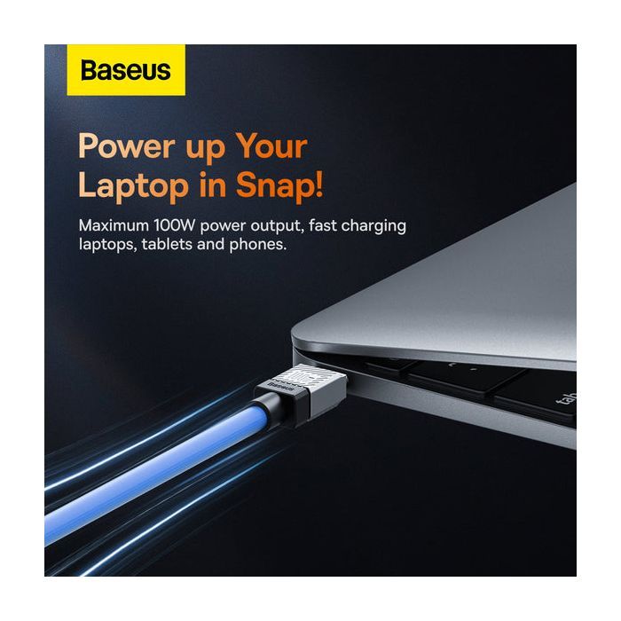 Дата кабель USB-C to USB-C 1.0m CoolPlay Fast Charging 100W blue Baseus (CAKW000203) изображение 9