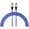 Дата кабель USB-C to USB-C 1.0m CoolPlay Fast Charging 100W blue Baseus (CAKW000203)