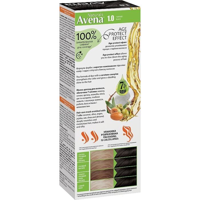 Краска для волос Acme Color Avena Naturals Стойкая 7.1 - Cold Blonde Brown (4823115503121) изображение 2
