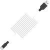 Дата кабель USB 2.0 AM to USB-C 1.0m 2A silicone X21 black+white HOCO (6957531071402) зображення 3