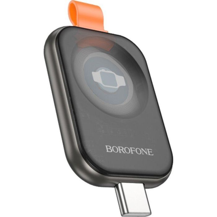 Зарядний пристрій BOROFONE BQ25A Wireless charger for iWatch metal Gray (6941991115127)