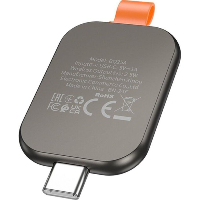 Зарядний пристрій BOROFONE BQ25A Wireless charger for iWatch metal Gray (6941991115127) зображення 3