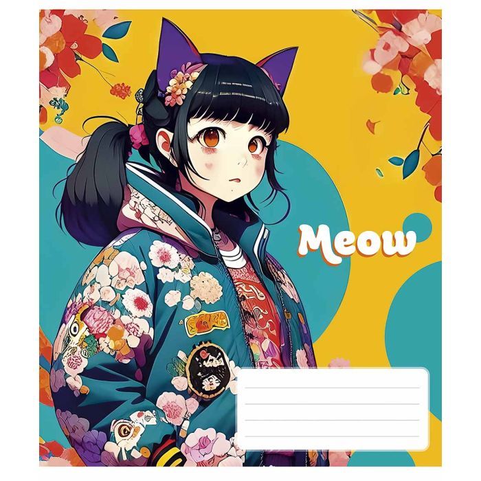 Тетрадь Школярик Kawaii 48 листов линия (048-3302L)