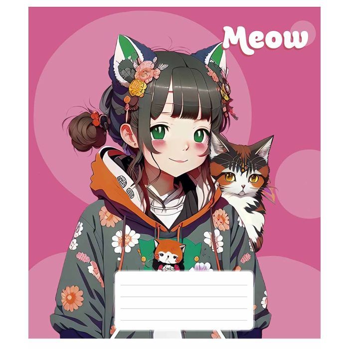 Тетрадь Школярик Kawaii 48 листов линия (048-3302L) изображение 4
