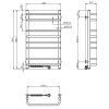 Полотенцесушитель Navin Симфонія 480x800 (12-009130-4880) изображение 5