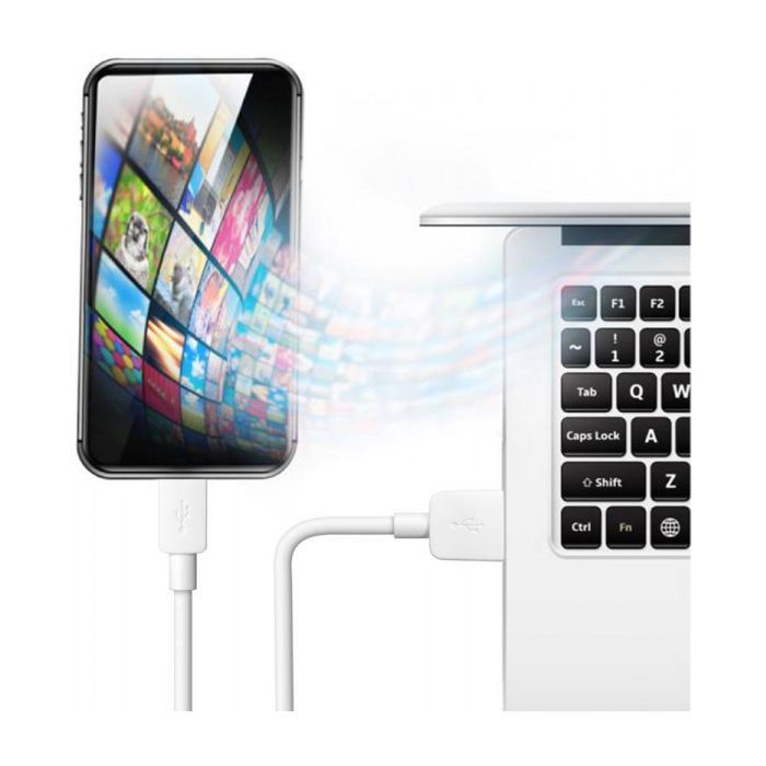 Дата кабель USB 2.0 AM to Lightning 1.0m white Defender (87496) изображение 5