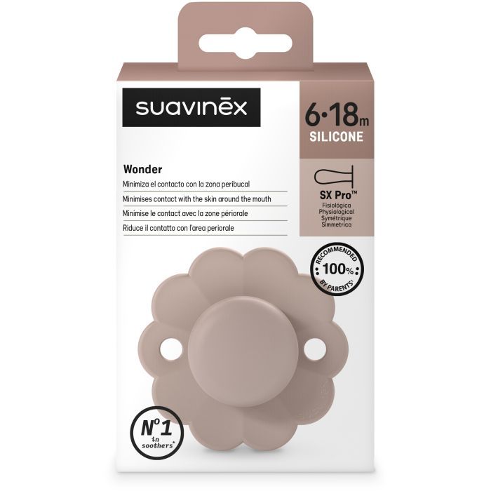 Пустышка Suavinex Wonder фізіологічна, 6-18 місяців, світло-блакит (308387) изображение 3