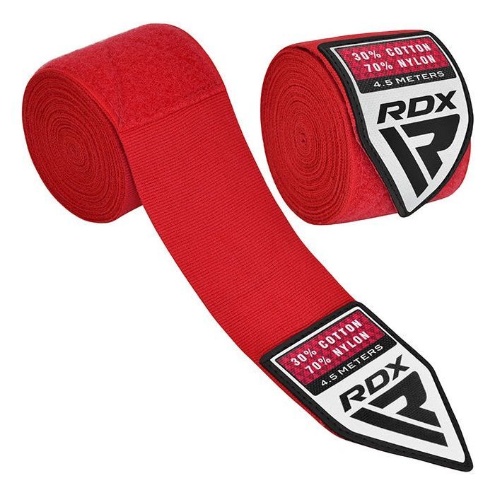 Бинт для спорта RDX WX Professional Boxing Hand Wraps Red 4.5м (HWX-RR+)