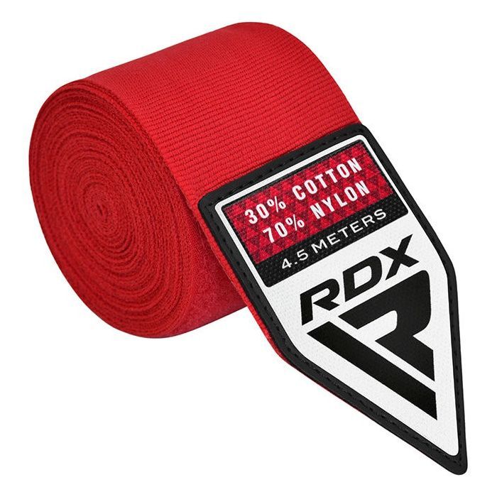 Бинт для спорта RDX WX Professional Boxing Hand Wraps Red 4.5м (HWX-RR+) изображение 2