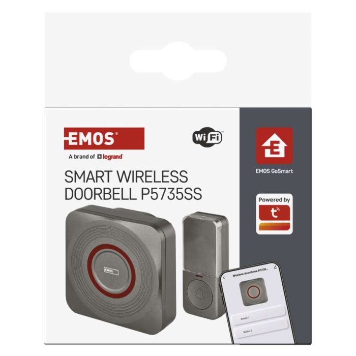 Дверний дзвінок EMOS бездротовий EMOS P5735WS WiFi (P5735WS) зображення 9
