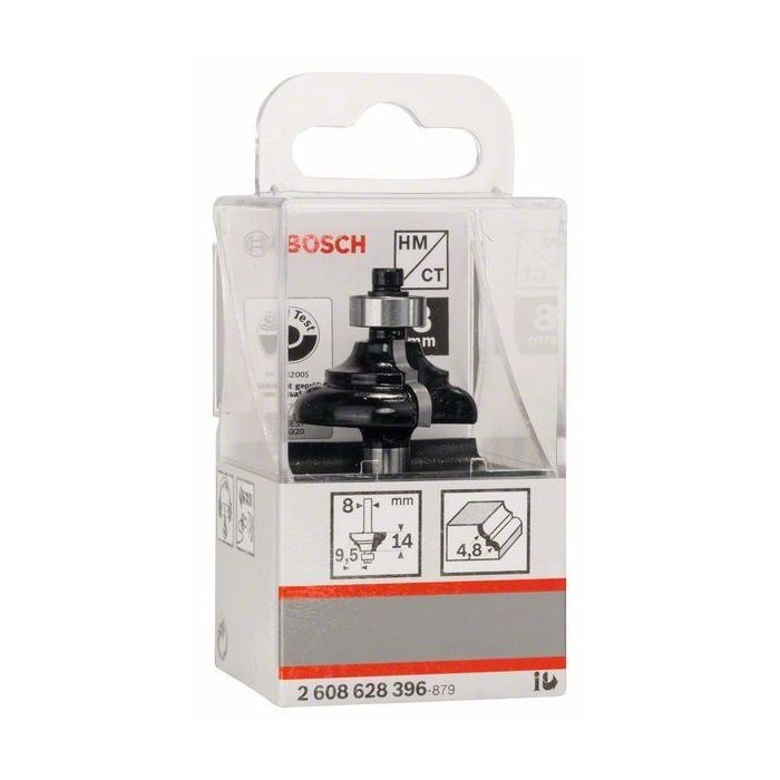 Фреза Bosch Professional профільна C, Std, S8, R4.8 B9.5, L14 (2.608.628.396) зображення 5