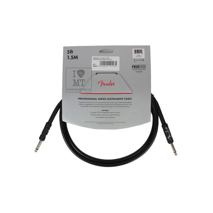 Инструментальный кабель Fender Cable Professional Series 5' Black (228419) изображение 3