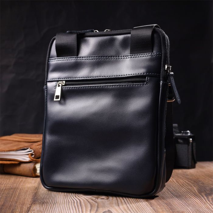 Сумка Shvigel Из натуральной кожи Синяя (22142) изображение 8