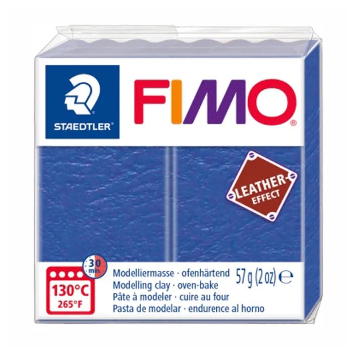 Пластика Fimo Leather-effect, Індіго, 57 гр (4007817053126)