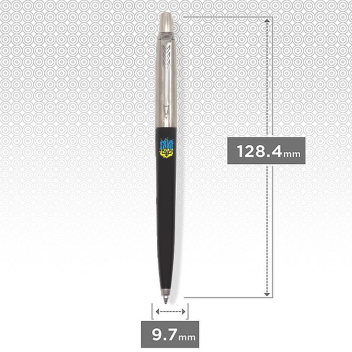 Ручка шариковая Parker JOTTER 17 Originals UKRAINE Black CT BP огненный Трезубец (15632_T0316u) изображение 2