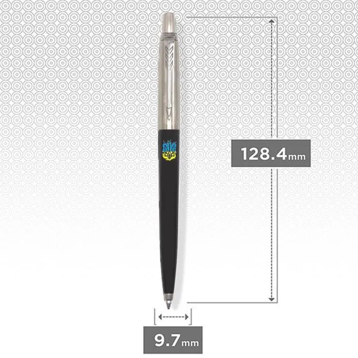 Ручка шариковая Parker JOTTER 17 Originals UKRAINE Black CT BP огненный Трезубец (15632_T0316u) изображение 2