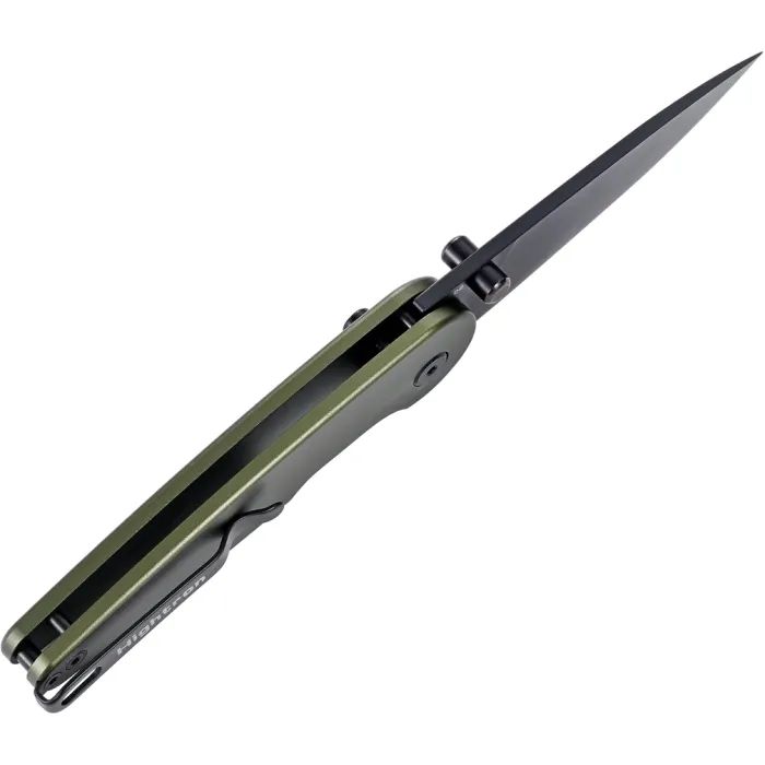 Ніж Hightron Birdidi, D2, алюміній, чорний, чорний клинок (HK06BLK) зображення 4