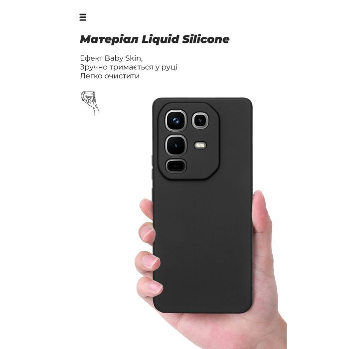 Чохол до мобільного телефона Armorstandart ICON Infinix Note 50 4G Black (ARM84730) зображення 7