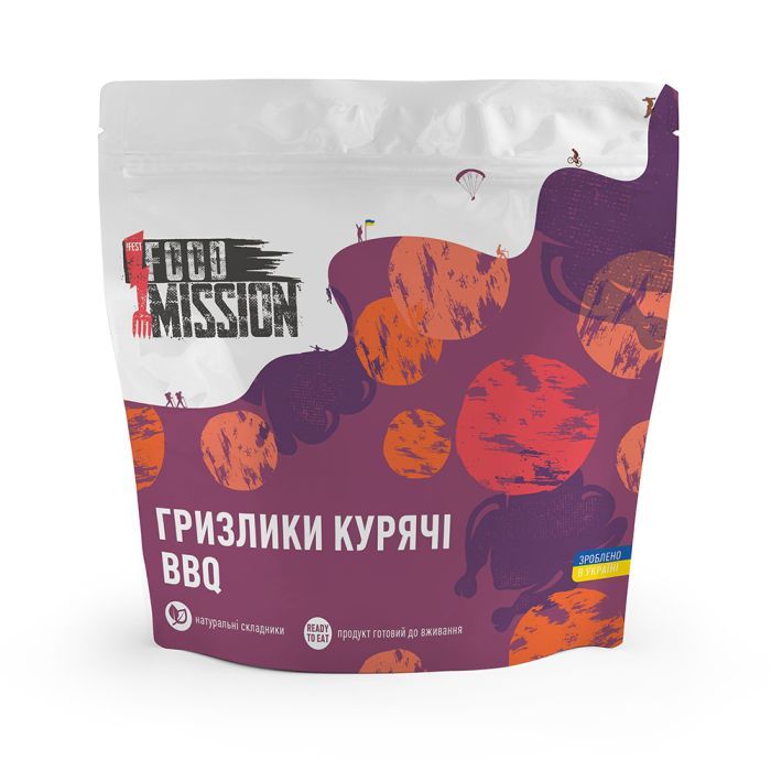 Мʼясні снеки Food Mission курячі BBQ 35 г (fm.30504)