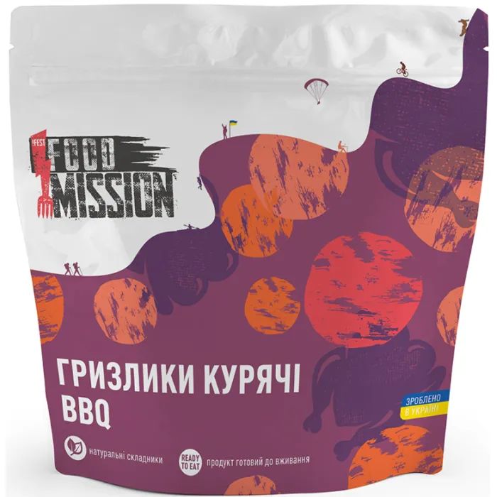 Мʼясні снеки Food Mission курячі BBQ 35 г (fm.30504)