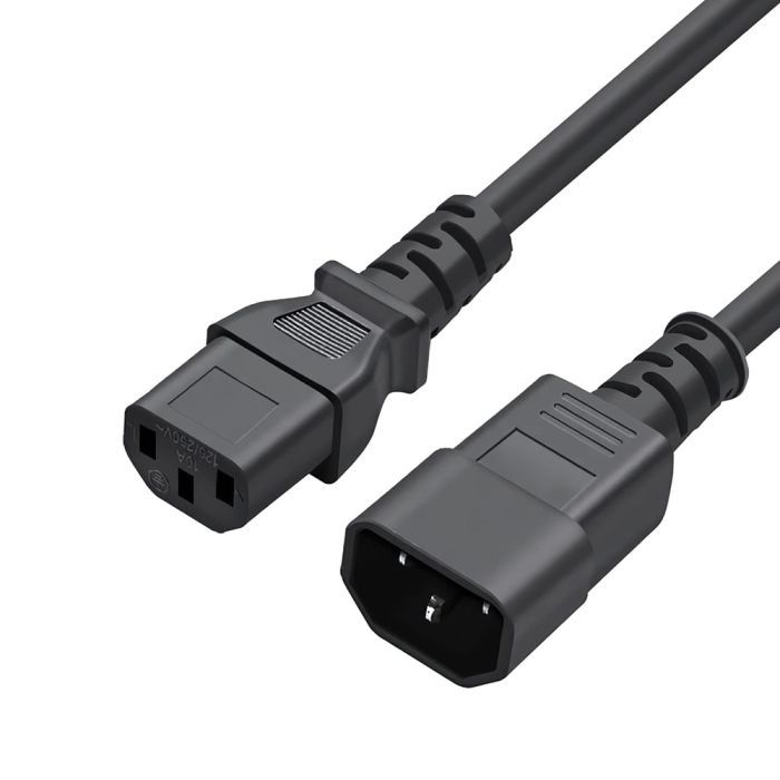 Кабель питания C13 to C14 1.8m black ColorWay (CW-CBP087-BK) изображение 2