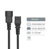 Кабель питания C13 to C14 1.8m black ColorWay (CW-CBP087-BK) изображение 6